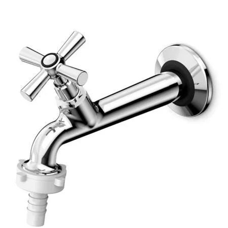 Torneira Tanq/Jard 130 Parede Bico Eco-N Ce 1/4 Cromado