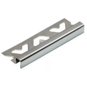 Filete Firenze Inox Brilho Cromado Brilho Aco Inox 304 - Uso Em Piso/Parede (10mmx12mm3m )