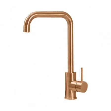 Misturador Monocomando Cozinha Alto Giratoria Kr501 Aco Inox-Rose Gold Escovado