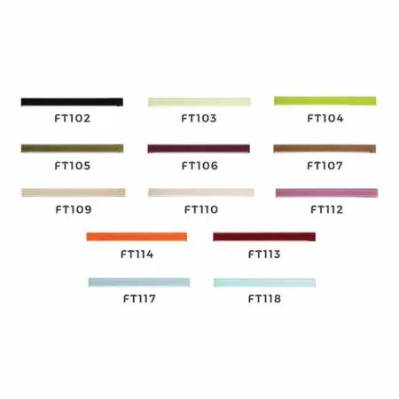 Pastilha de vidro Filetto cor Bege Claro placa de Tela (2,3x30 cm)