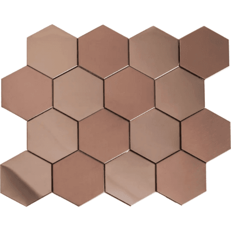 Pastilha de Metal Rose Gold placa de Tela+blister (33×27,5 cm)