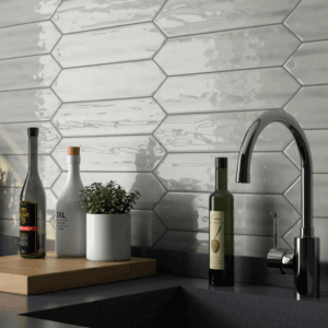 Revestimento Master Picket Branco Brilho (7,7X30cm1,17m2/cx 50pc/cx)