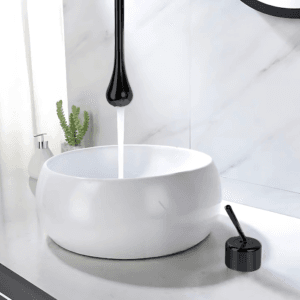 Misturador Lablanco Monocomando Bellagio Aco Inox 304 Banheiro de Teto Preto Fosco