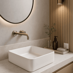 Cuba Lablanco Banho Art Basin Branca (370x370x135mm)