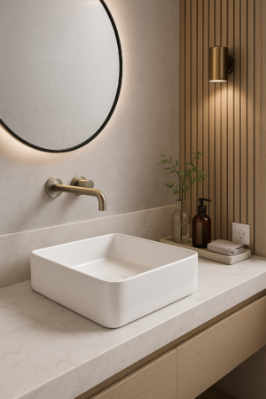 Cuba Lablanco Banho Art Basin Branca (370x370x135mm)