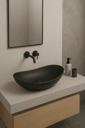 Cuba Lablanco Banho Art Basin Preto Matte (520x320x150mm)
