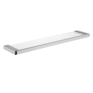 Prateleira com Vidro Aco Inox 304 Lablanco 56,2cm Semi Round Escovado (R)
