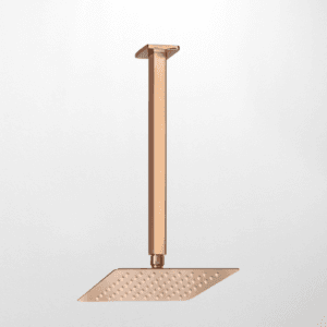Chuveiro Lablanco em Aco Inox Square - 200x200mm de Teto Rose Gold