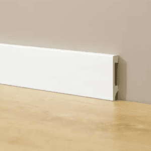 Rodape Lablanco de Poliestireno Liso Multiuso 50 x 12 mm - (Preco por Metro - 2,40mt cada barra) (R)