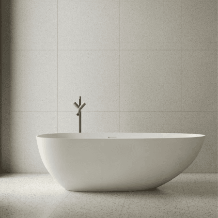 Banheira Kate Lablanco Solid Surface Branco Matte G - 1500x760x550mm (R)