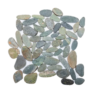 Revestimento Pedra Seixo Grande Verde 6mm (30x30cm-11pc/cx)