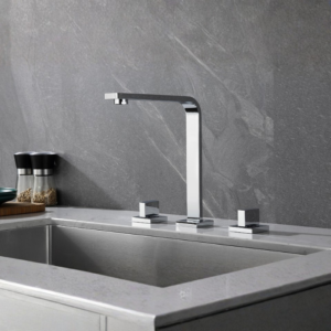 Misturador Duplo Comando Lablanco Bancada Chrome