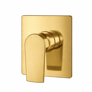 Acabamento Monocomando Chuveiro Lablanco Square Brushed Gold