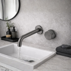 Monocomando de Parede Lablanco acionamento remoto Gun Metal