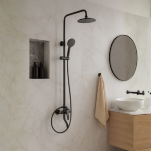 Kit Chuveiro Spa com Ducha Manual Grafite - Material Cobre