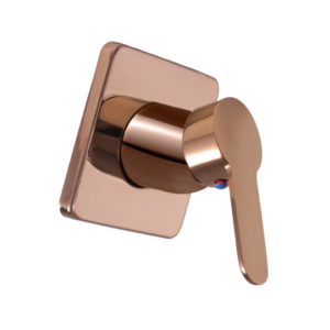 Acabamento de Monocomando Redondo Deca em Inox, Zinco e ABS Rose Gold