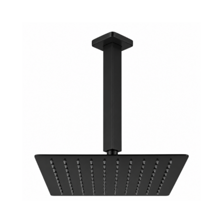 Chuveiro Lablanco 300x300mm de Teto Magma Square Preto Matte