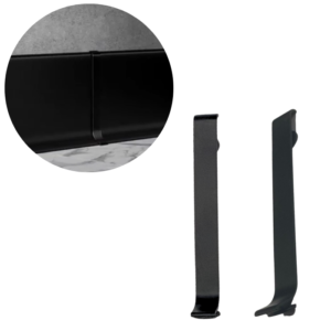 Acabamento Rodape Lablanco Metalico em Aluminio Cor Preto JUNCAO - Valor por Unid. (R)