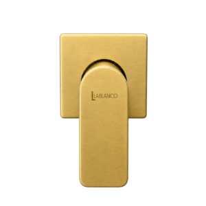 Acabamento de Registro Lablanco Semi Square Dourado Escovado