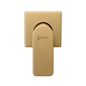 Acabamento de Registro Lablanco Square Champagne Escovado