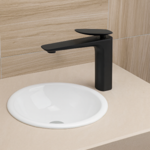 Misturador Lablanco Monocomando Flow Aco Inox 304 Banheiro Bica Baixa Preto Fosco