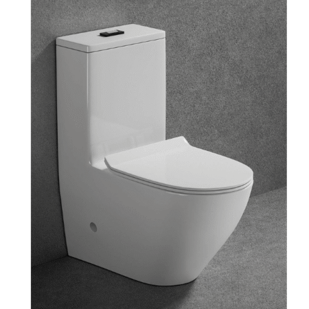 Bacia Lablanco Caixa Acoplada Monobloco Wahsdown Rimless Ovale Branca com Assento (R)