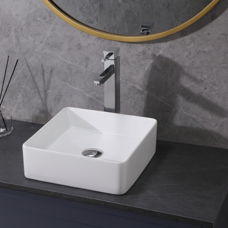 Cuba Lablanco Banho Art Basin 360x360x130mm Branca (R)