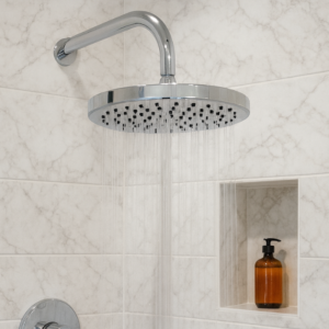 Chuveiro Lablanco em ABS Circolare 300mm Cromado com Braco (R)