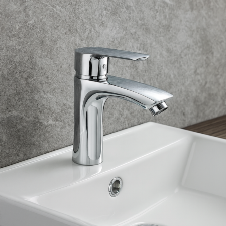 Misturador Lablanco Monocomando Aço Inox 304 Banheiro Bica Baixa Cromado Cromado