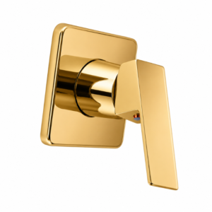 Acabamento Monocomando Lablanco Square Dourado Polido