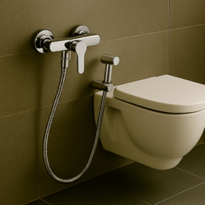 Misturador Lablanco Monocomando Aço Inox 304 Banheiro 2 Pontos para Ducha Higiênica Cromado Cromado