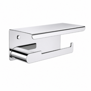 Porta Papel Com Tampo Aço Inox 304 Lablanco Round Cromado Polido