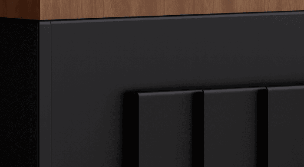 Rodapé Metalico - Preto 1