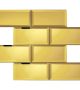portilato-PGMMBM06-Vidro Refletivo Mirror Brick cor Gold placa de Tela (7,5x15cm)