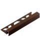 portilato - VIS208 - Filete Firenze Marrom Corten Marrom Fosco Texturizado Aluminio Pintura Eletrostatica - Uso Em Parede (10Mmx12Mm3M )_11_11zon